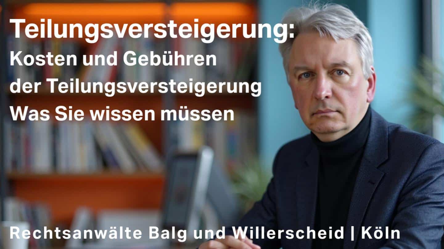 Kosten und Gebühren bei der Teilungsversteigerung – Was Sie wissen müssen